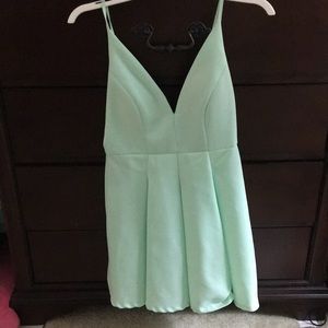 Mint sweetheart formal dress